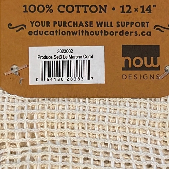 Le Marché (market) “save it” produce bags in 3 colors-12”x 14” bags w/drawstring - Picture 8 of 16